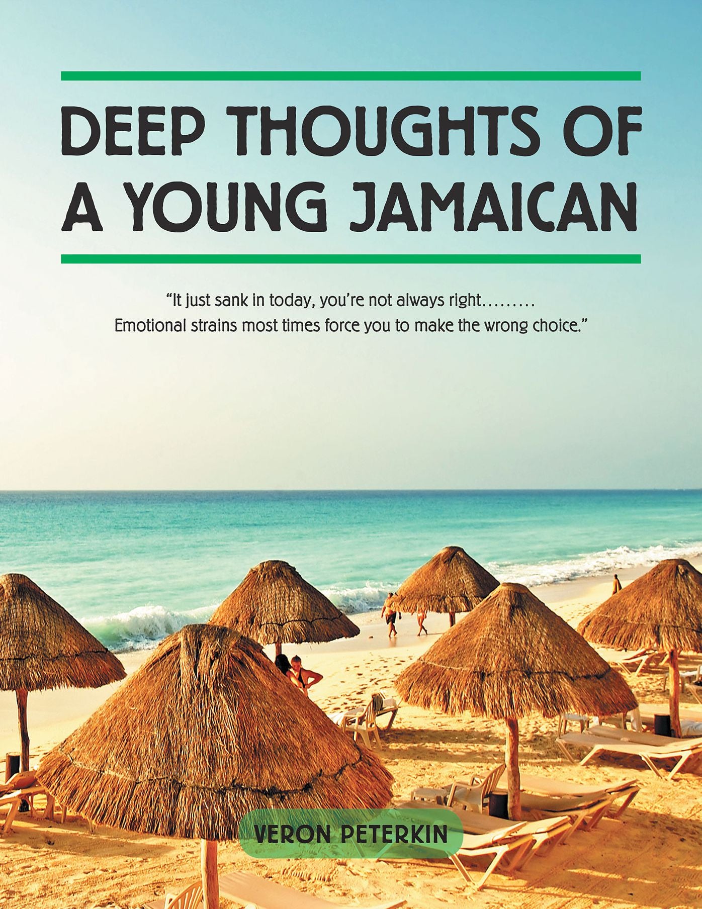 Deep Thoughts of a Young Jamaican: "It just sank in today, you're not always right......... Emotional strains most times force you to make the wrong choice."