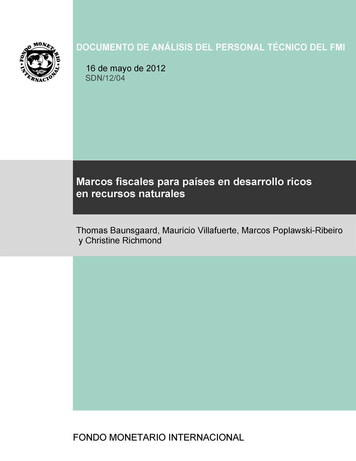 Marcos fiscales para los países ricos en recursos naturales