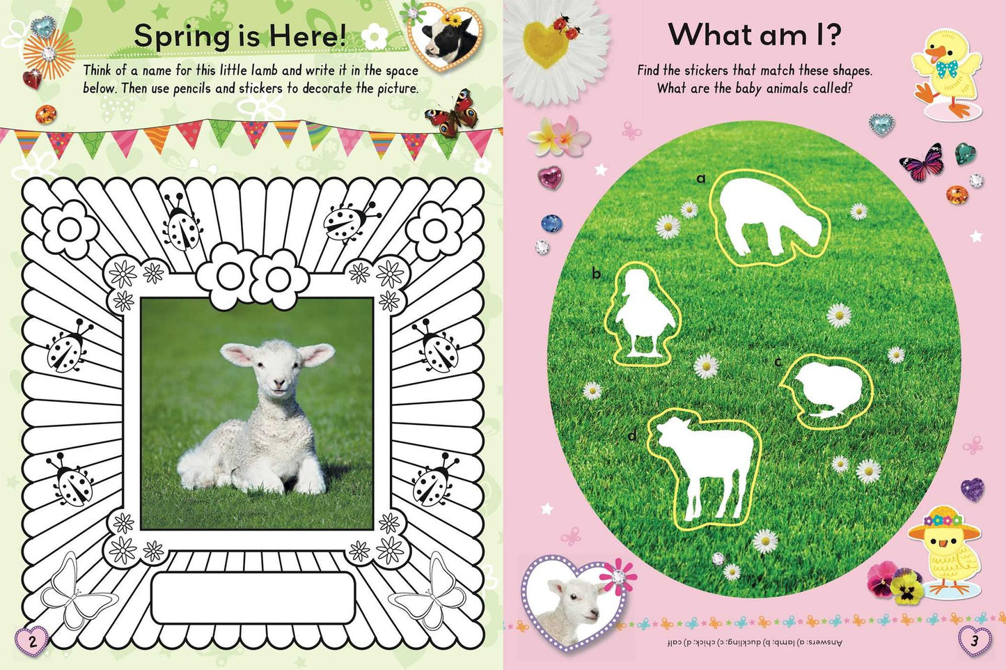 Spring Sticker and Activity Book