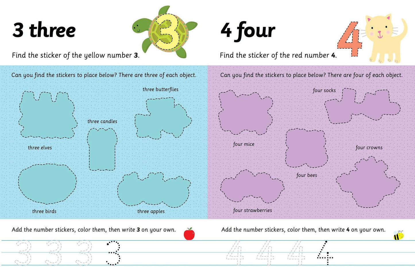 I Can Color and Sticker: Numbers