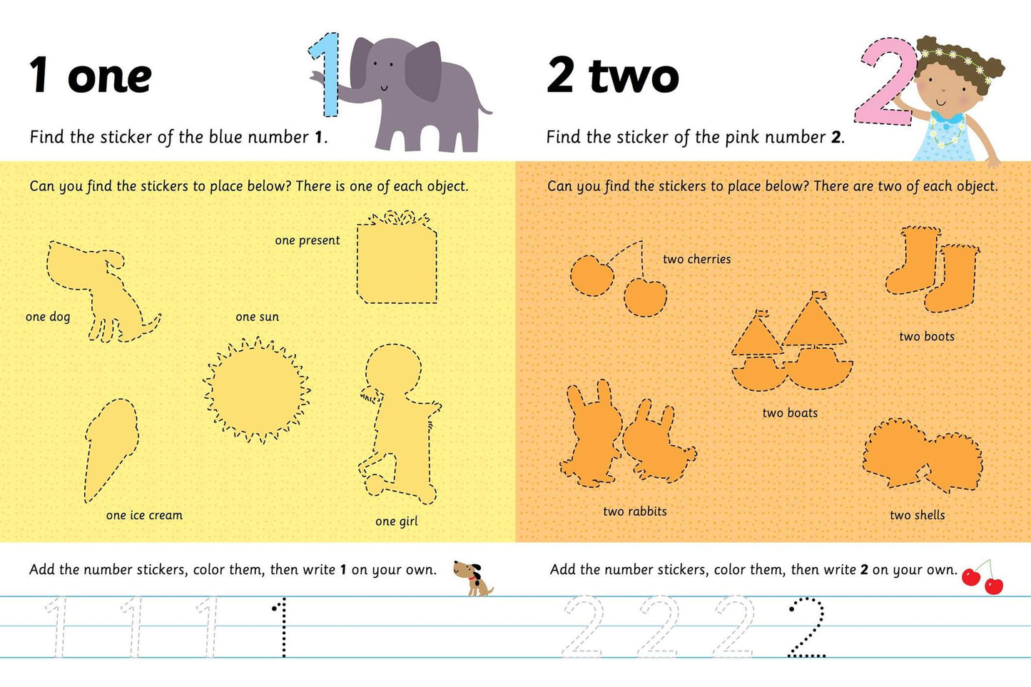 I Can Color and Sticker: Numbers