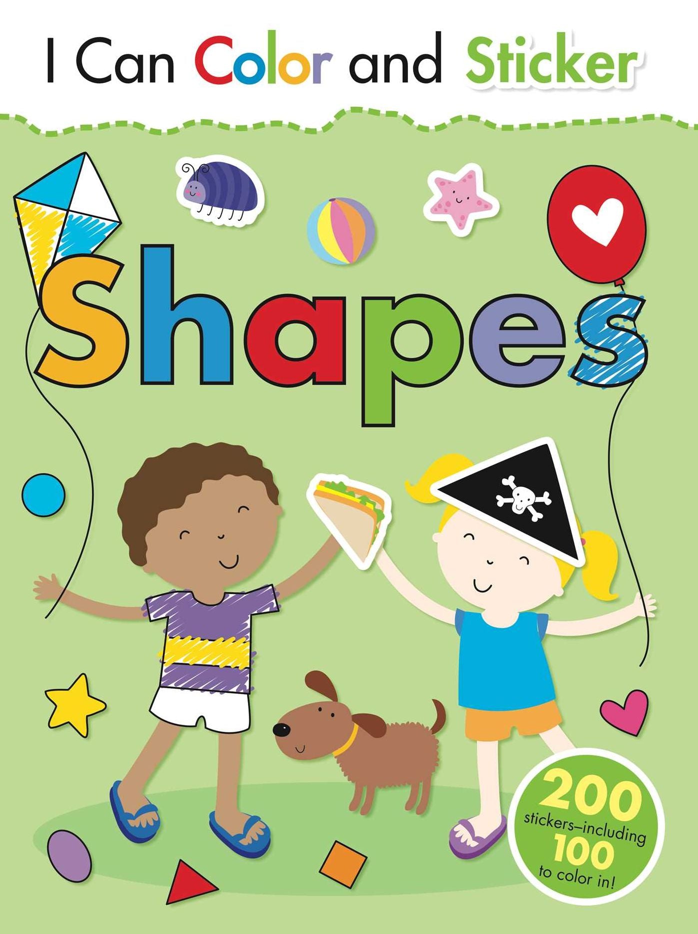 I Can Color and Sticker: Shapes