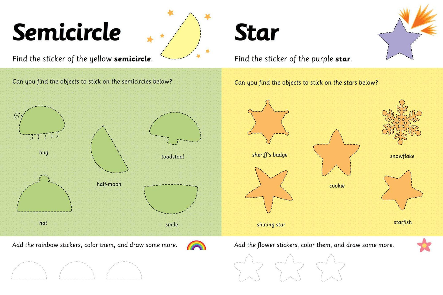 I Can Color and Sticker: Shapes