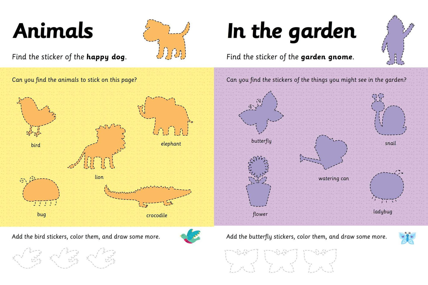 I Can Color and Sticker: Words