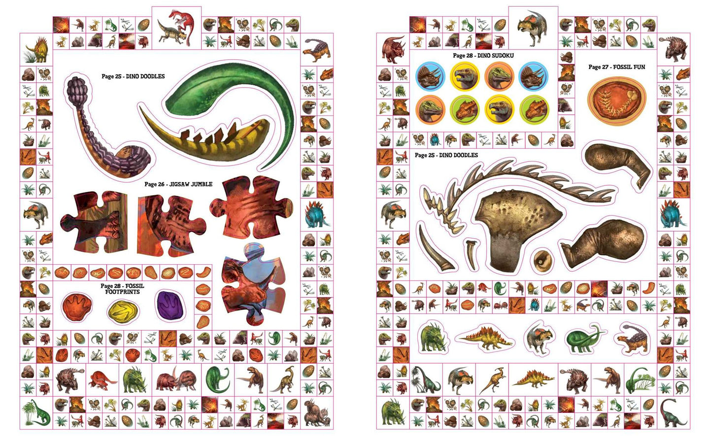 Dinosaur World Sticker and Activity Book
