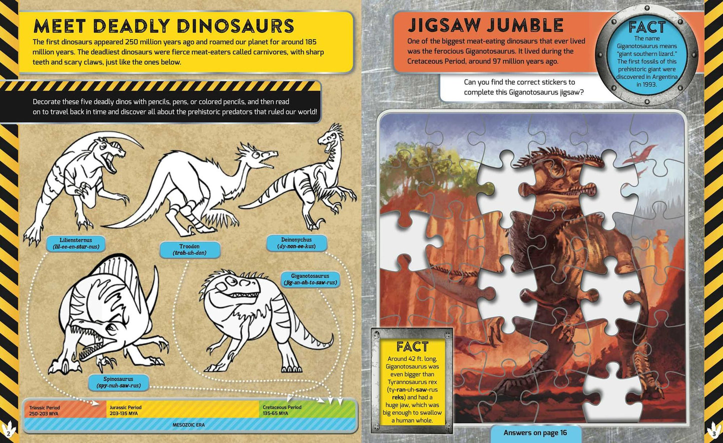 Dinosaur World Sticker and Activity Book