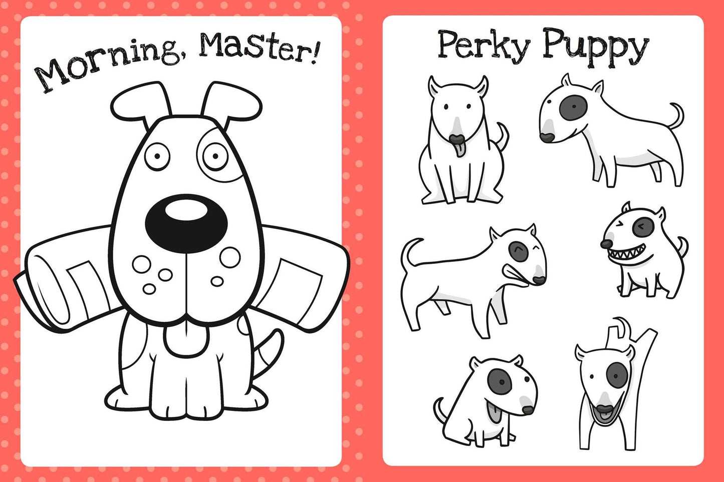 The Too Cute Coloring Book: Puppies
