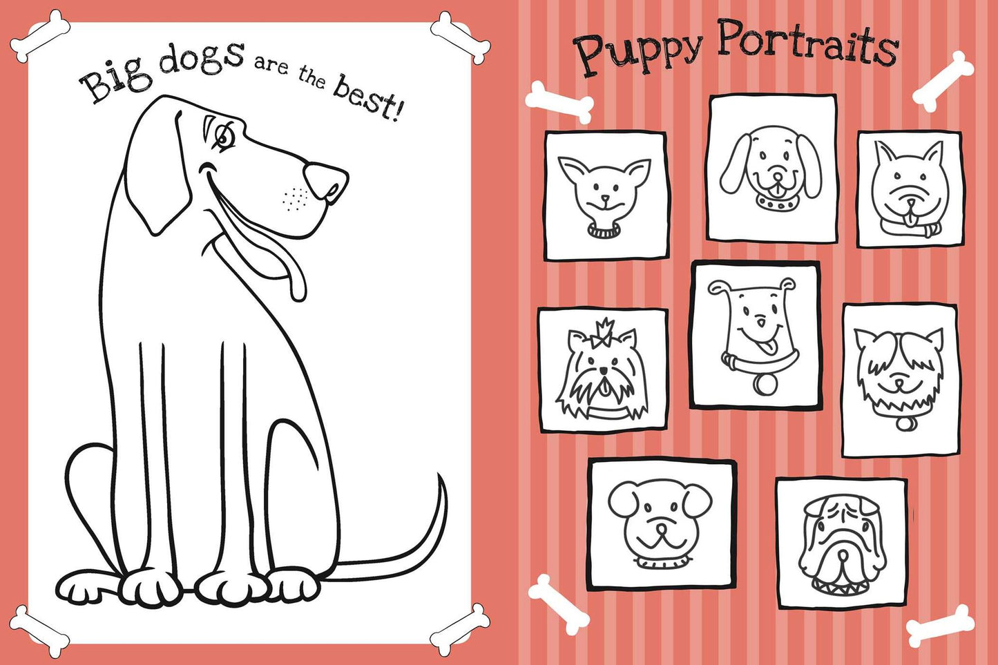 The Too Cute Coloring Book: Puppies