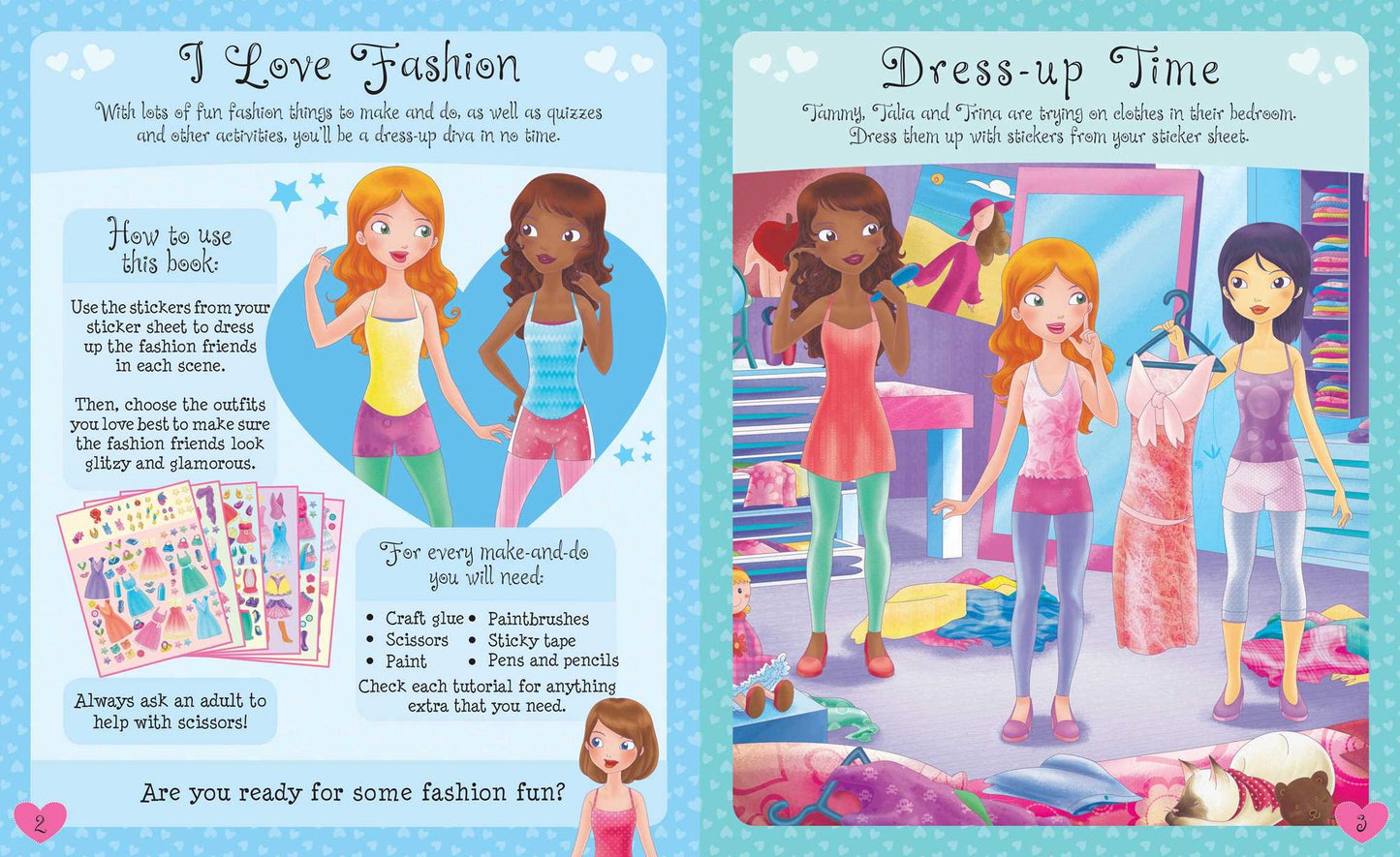 I Love Fashion Sticker Fun