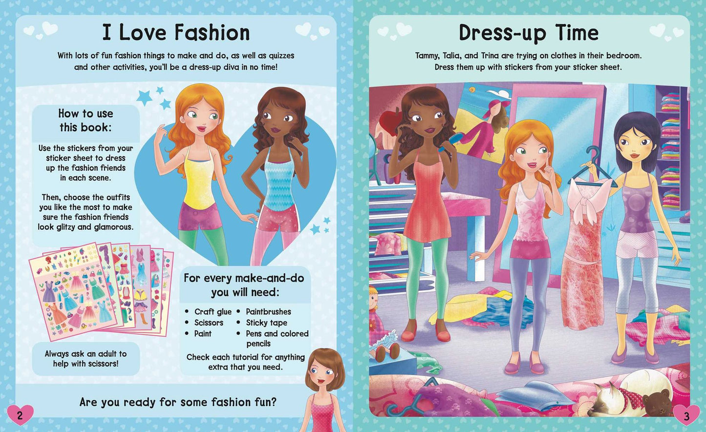 I Love Fashion Sticker Fun