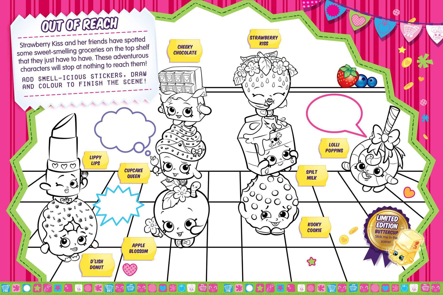 Shopkins Fruity Friends/Strawberry Kiss (Sticker and Activity Book)