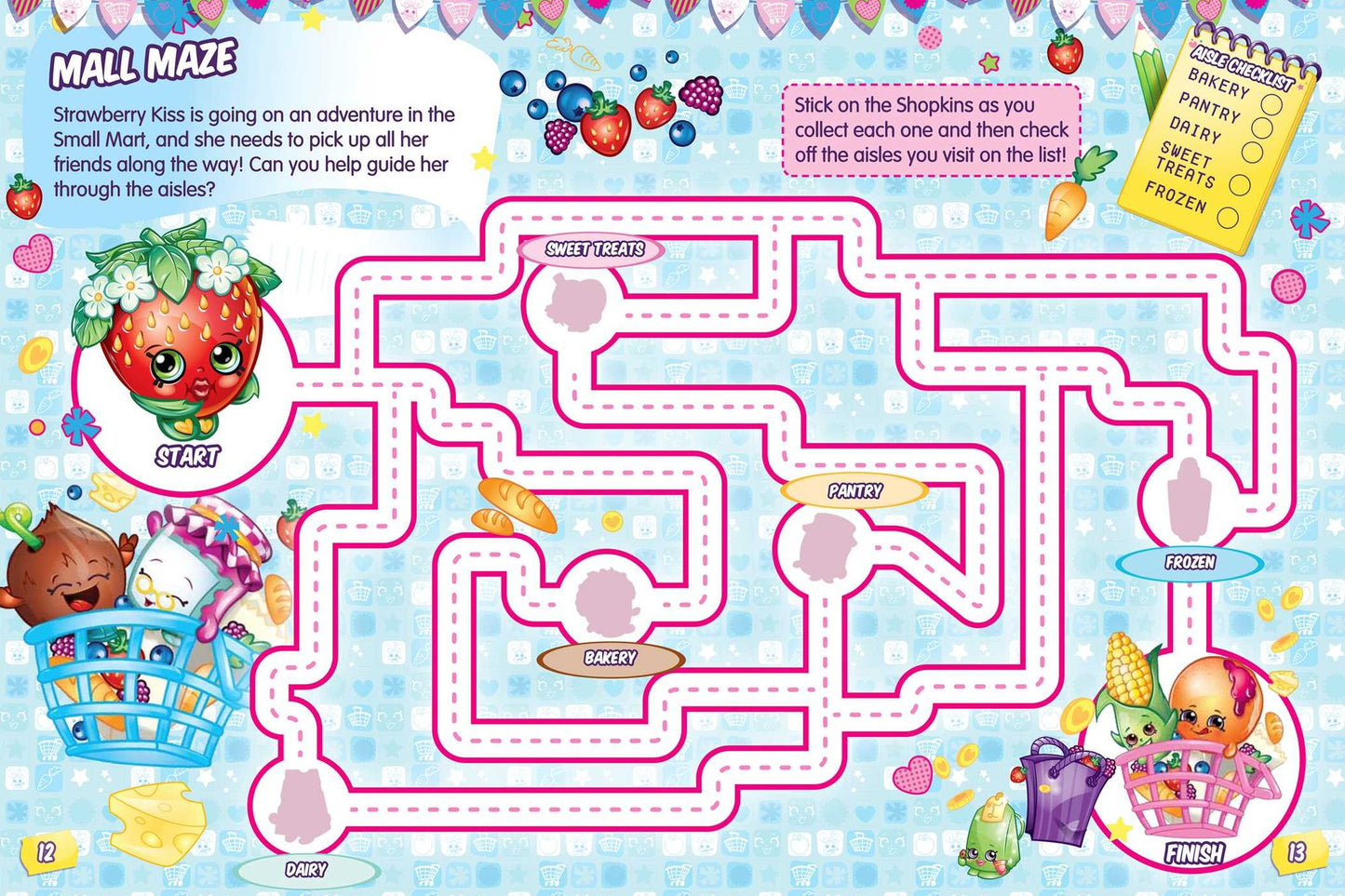 Shopkins Fruity Friends/Strawberry Kiss (Sticker and Activity Book)