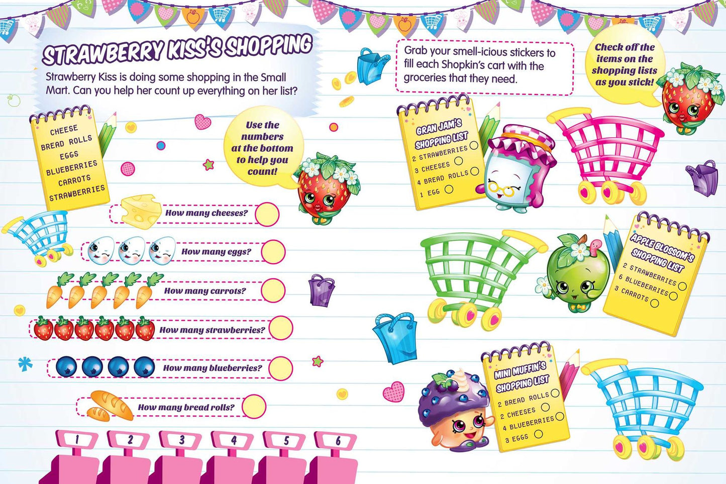 Shopkins Fruity Friends/Strawberry Kiss (Sticker and Activity Book)
