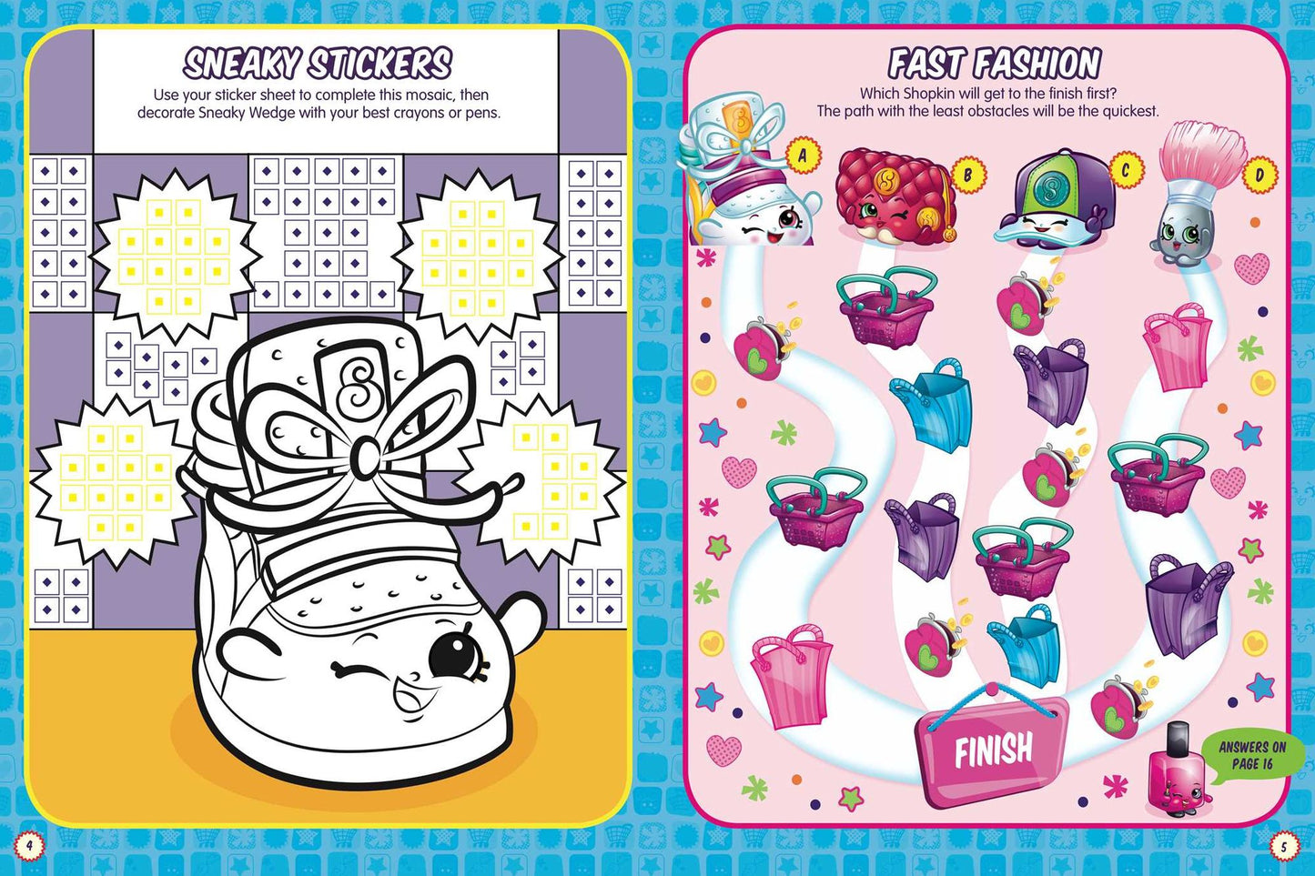 Shopkins Fashion Friends Sticker and Activity