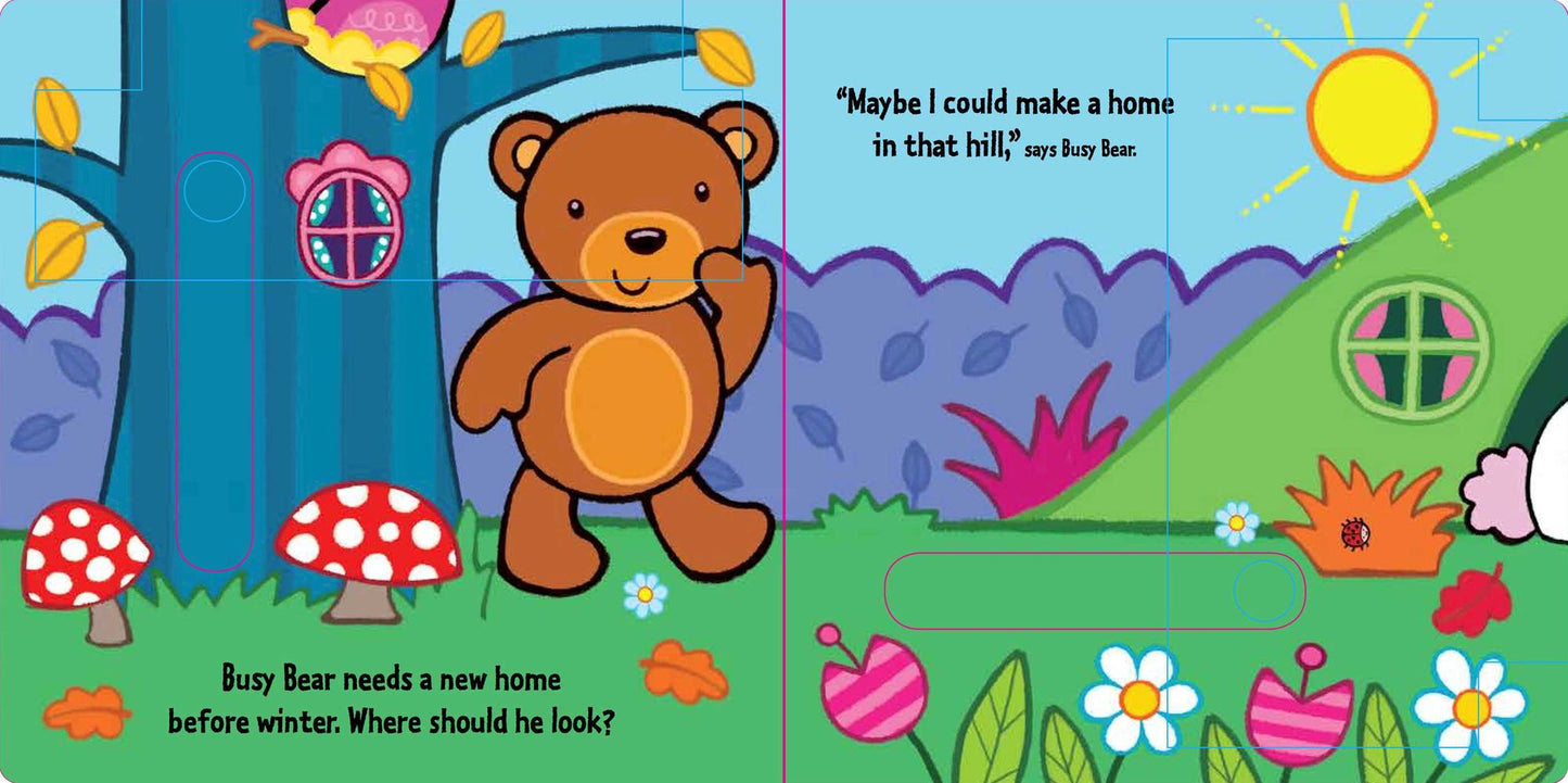 Busy Bear's New Home: A Slide-and-Seek Book