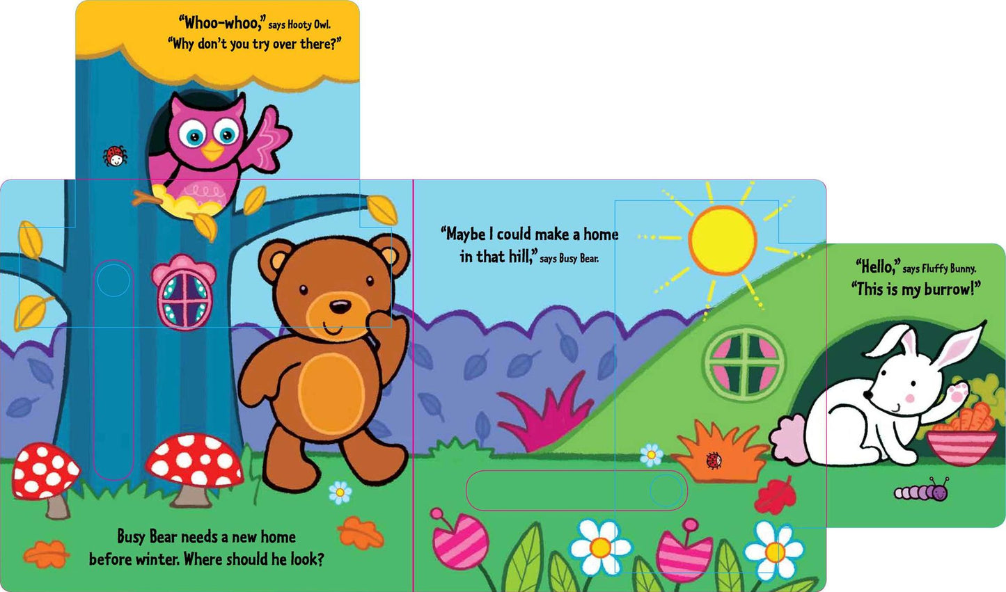 Busy Bear's New Home: A Slide-and-Seek Book