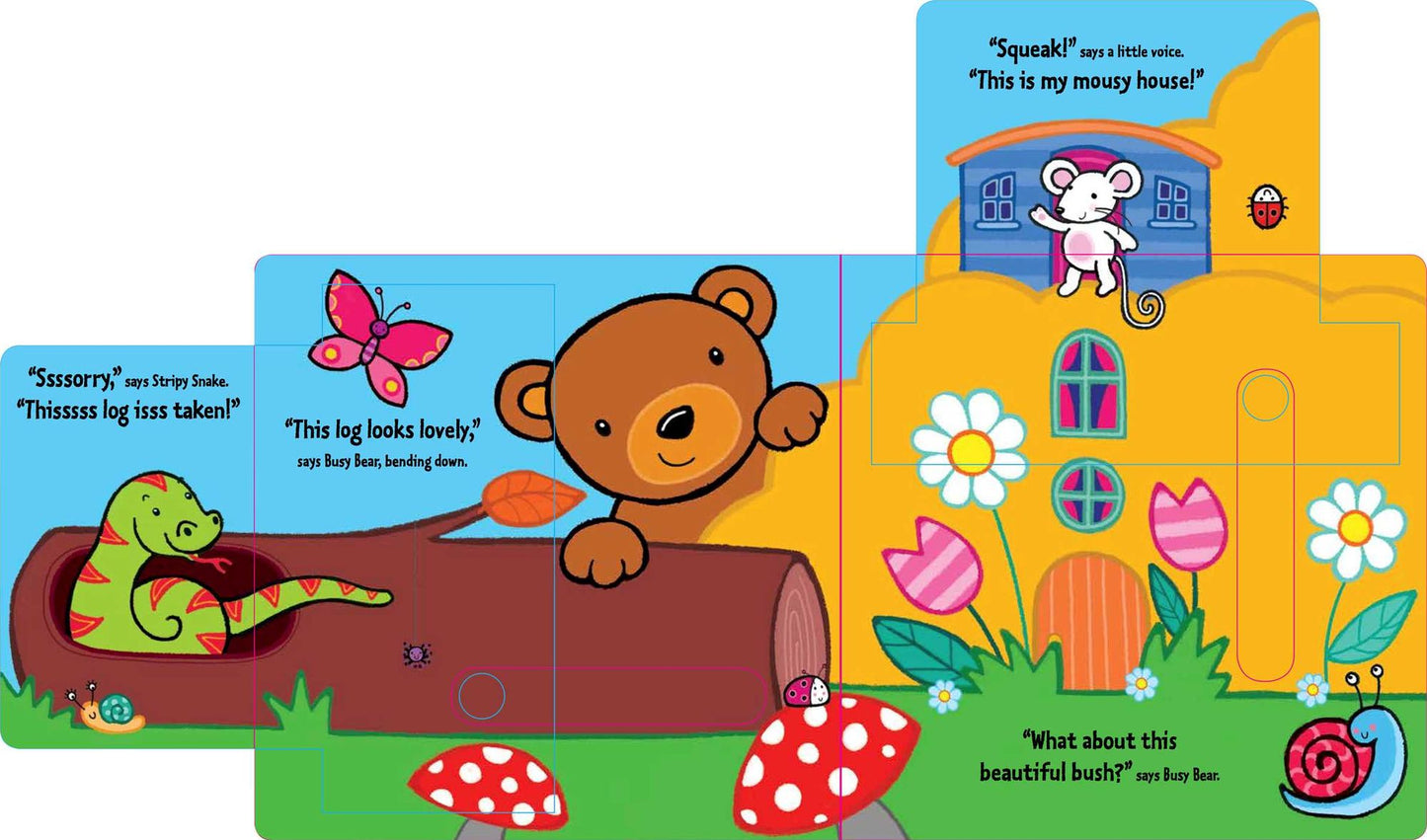 Busy Bear's New Home: A Slide-and-Seek Book