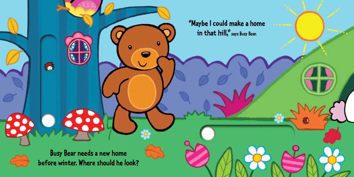 Busy Bear's New Home: A Slide-and-Seek Book