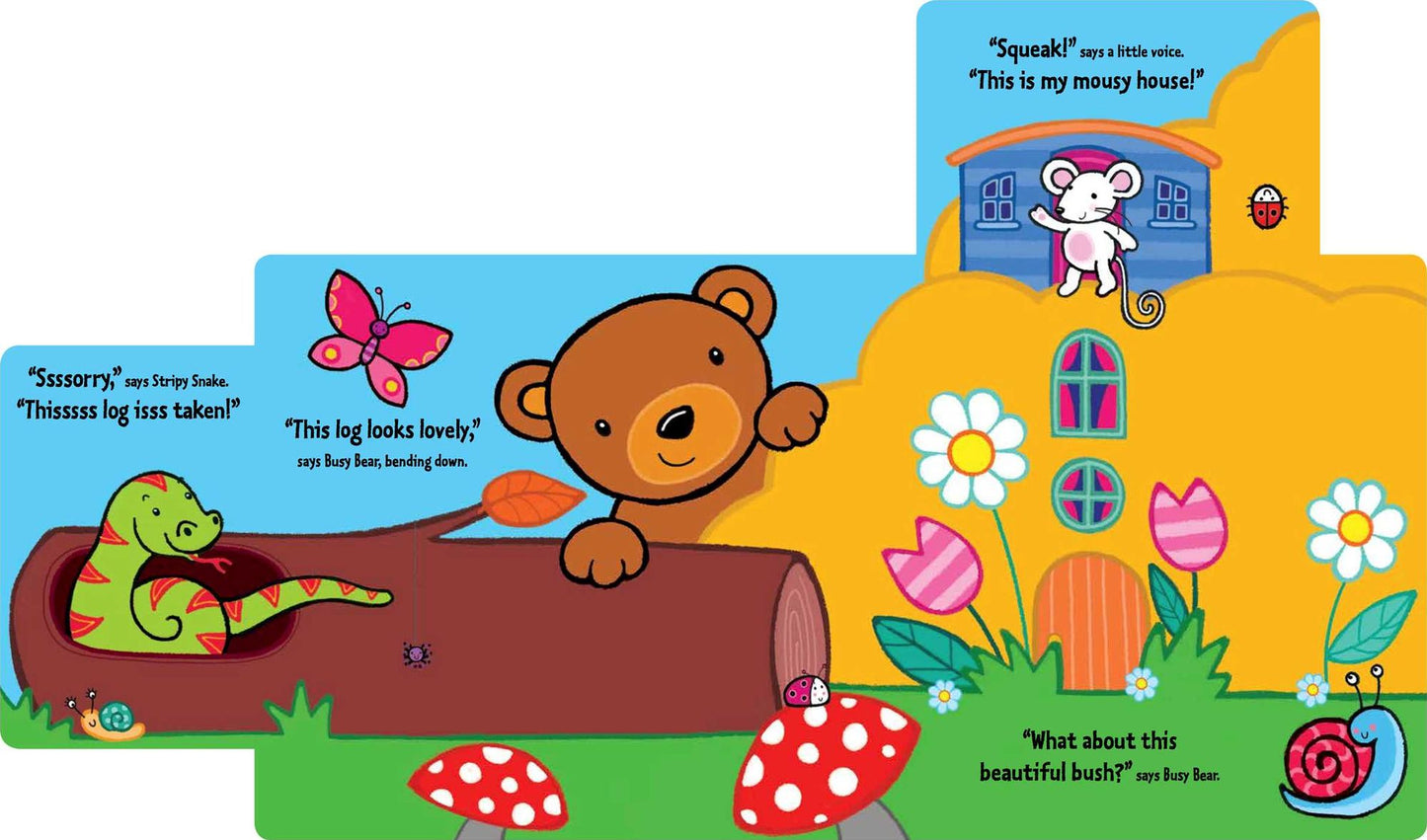 Busy Bear's New Home: A Slide-and-Seek Book