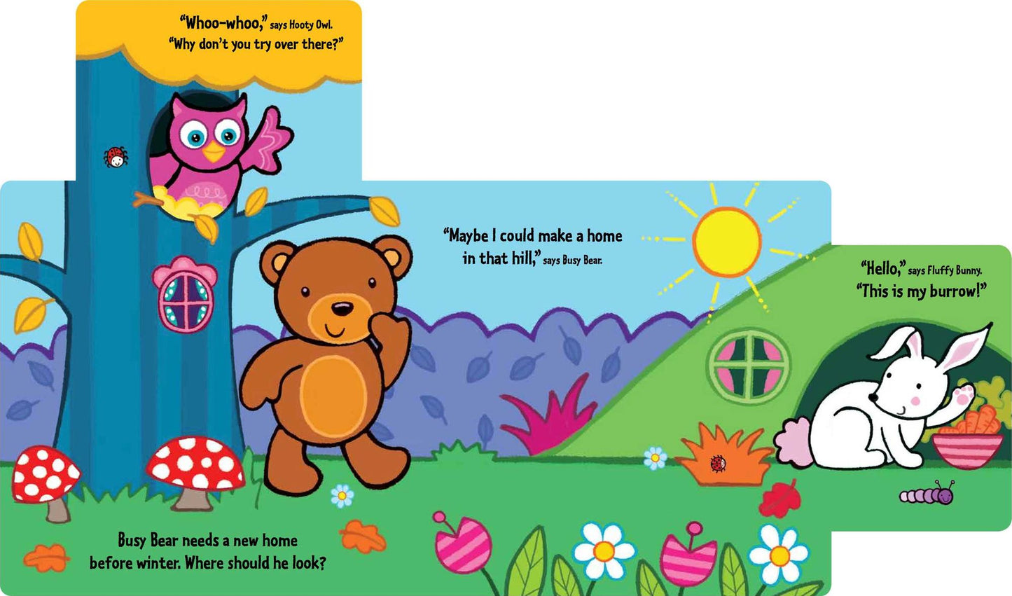 Busy Bear's New Home: A Slide-and-Seek Book