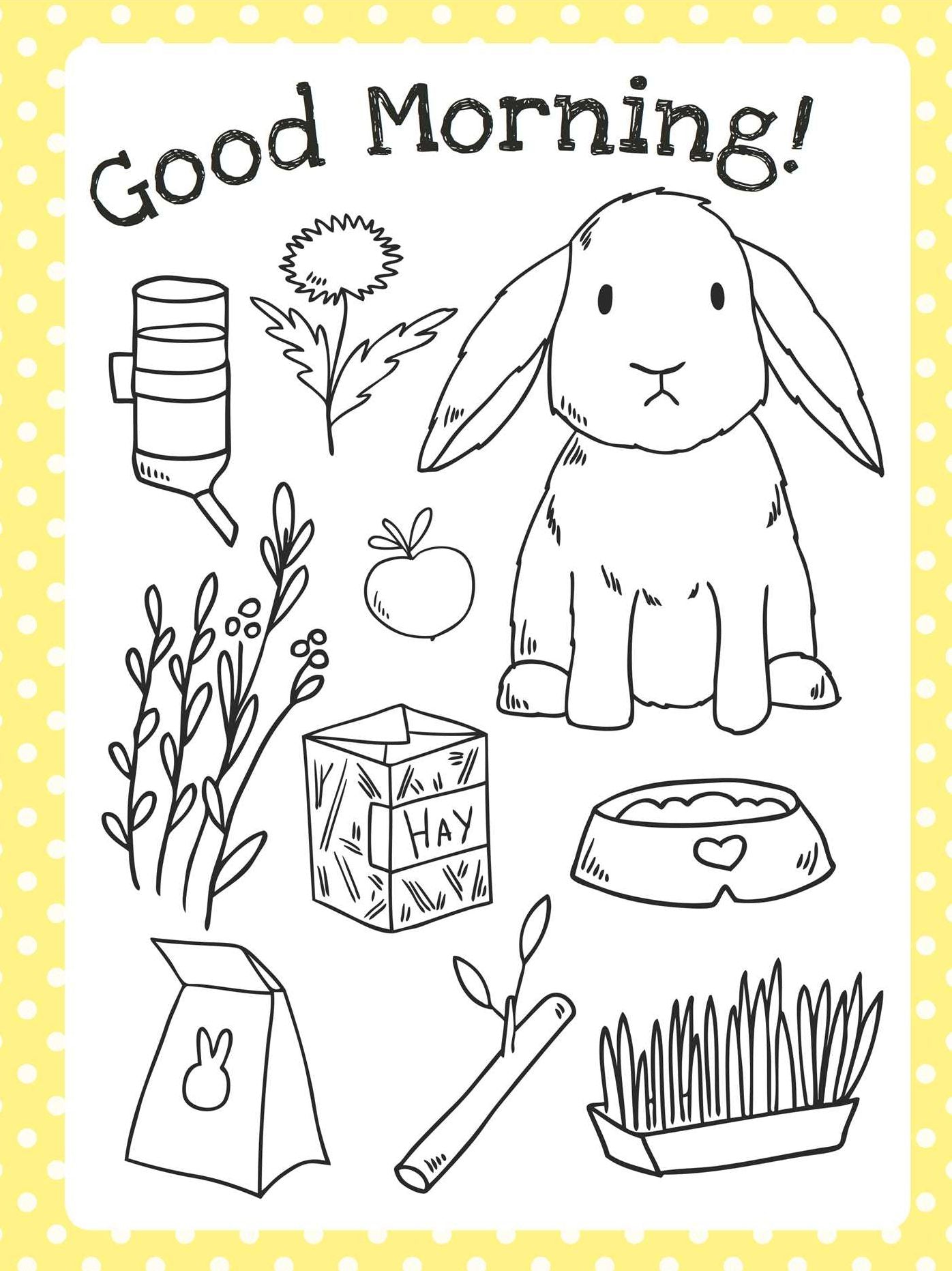 The Too Cute Coloring Book: Bunnies