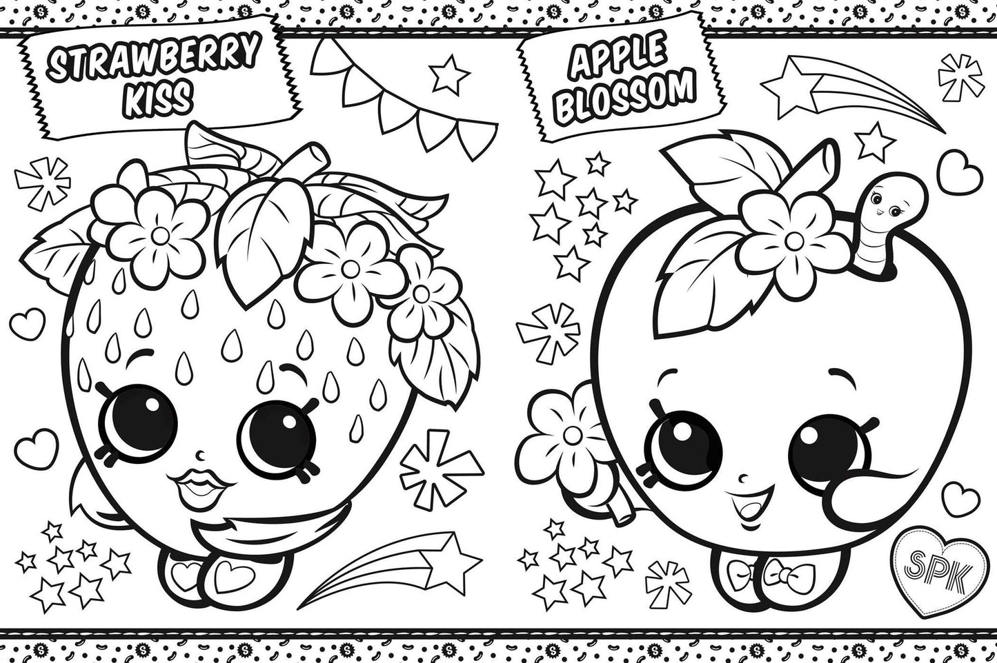 Shopkins Coloring in Shopville