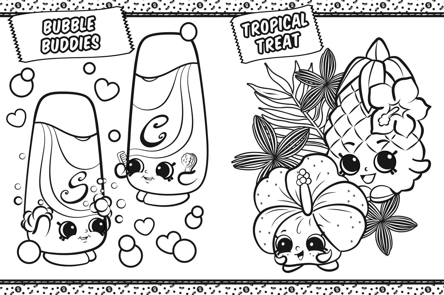 Shopkins Coloring in Shopville