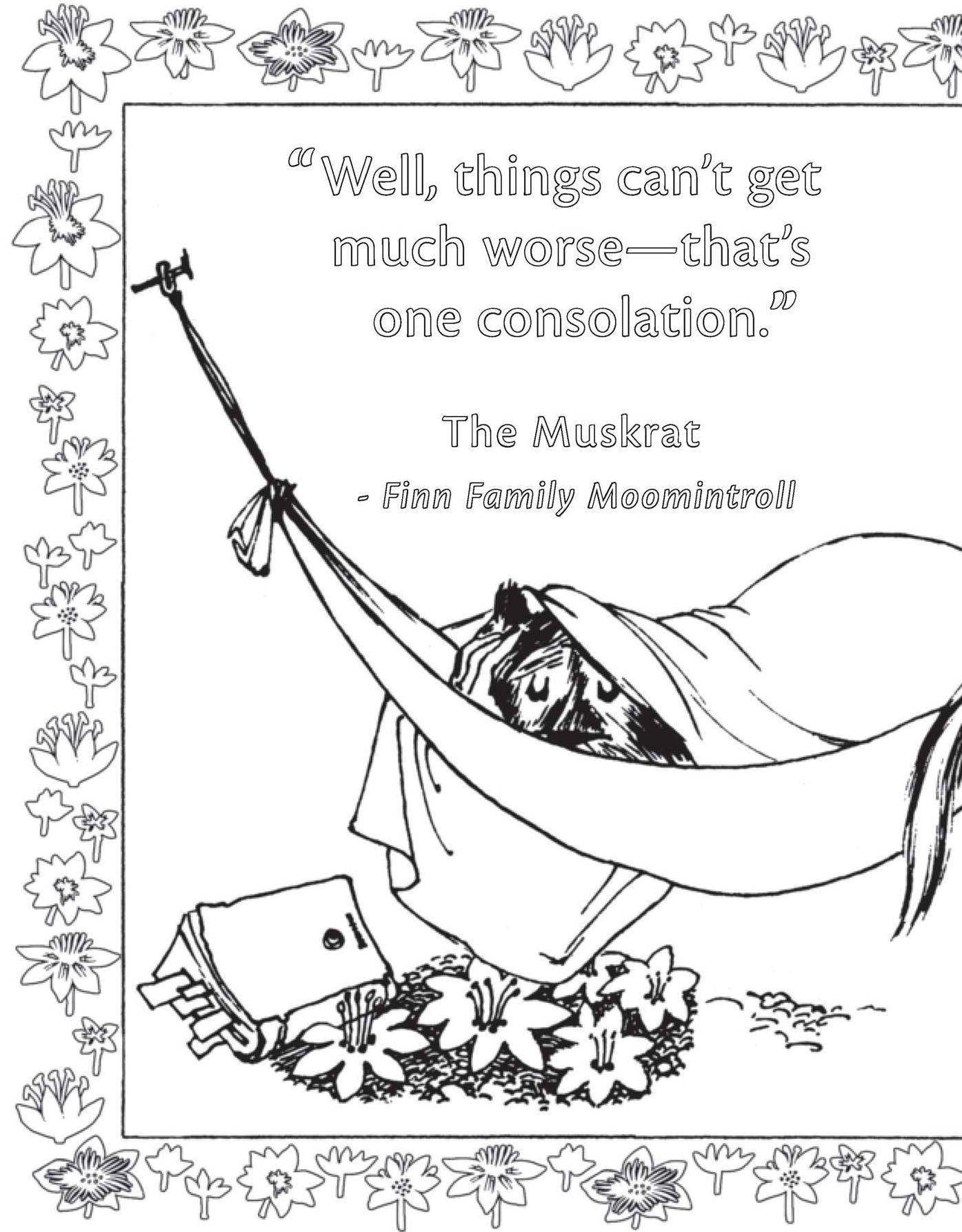 The Moomin Coloring Book