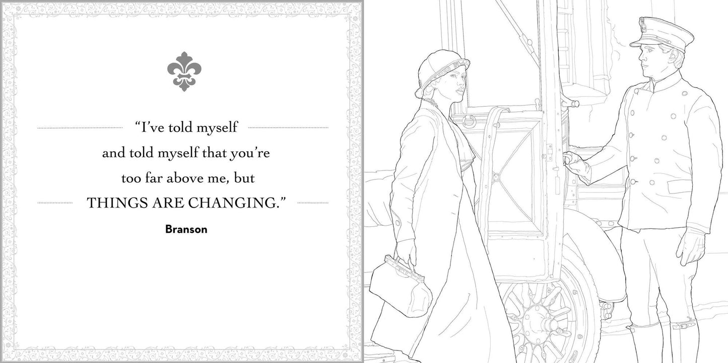 Downton Abbey: The Official Coloring Book (Gold Foil Gift Edition)