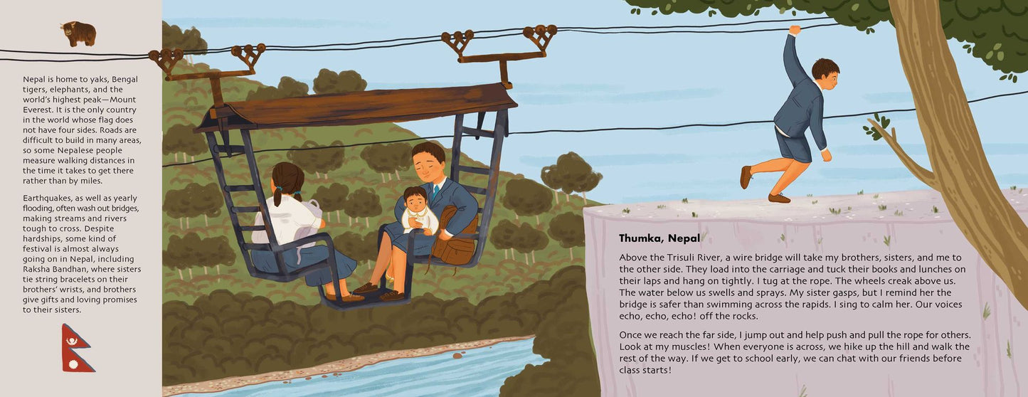 Adventures to School: Real-Life Journeys of Students from Around the World