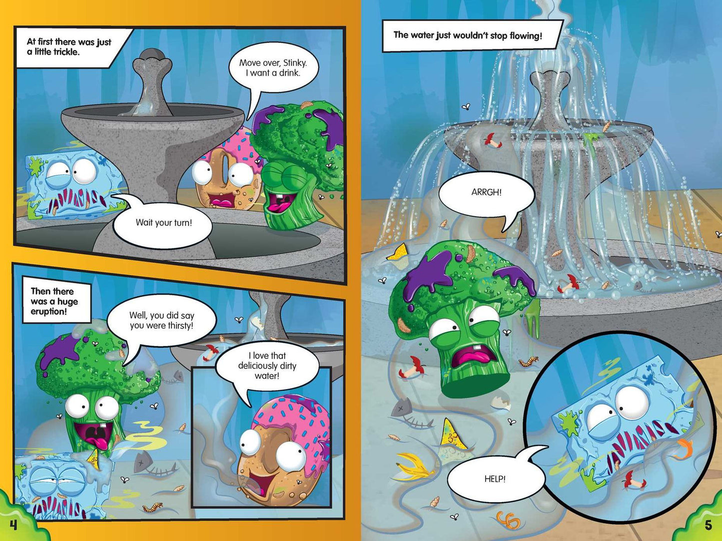 The Grossery Gang: Pizza Face Saves the Day: A Comic Adventure