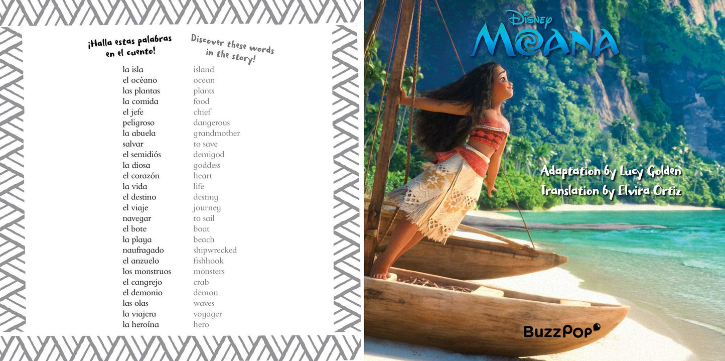 Disney Moana: Movie Storybook / Libro basado en la pelï¿½cula (English-Spanish)