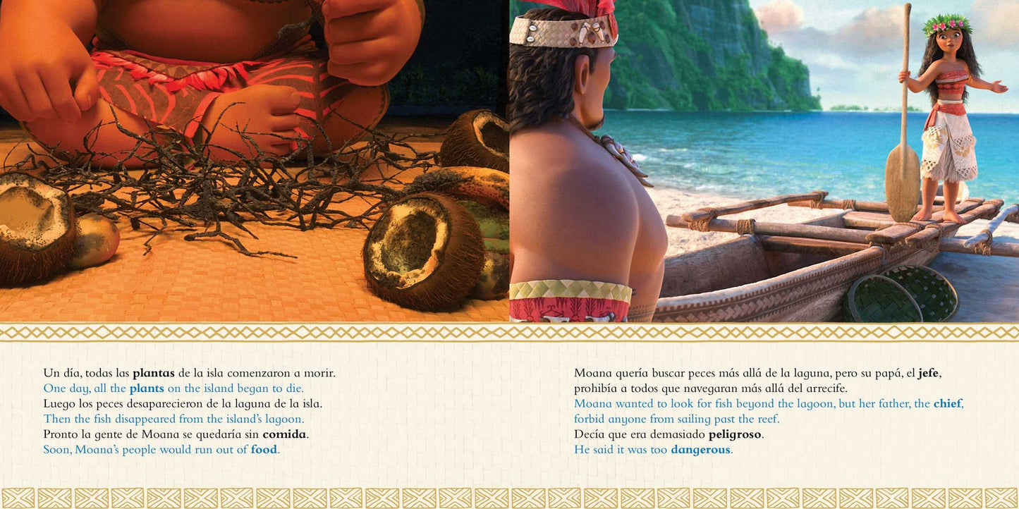 Disney Moana: Movie Storybook / Libro basado en la pelï¿½cula (English-Spanish)