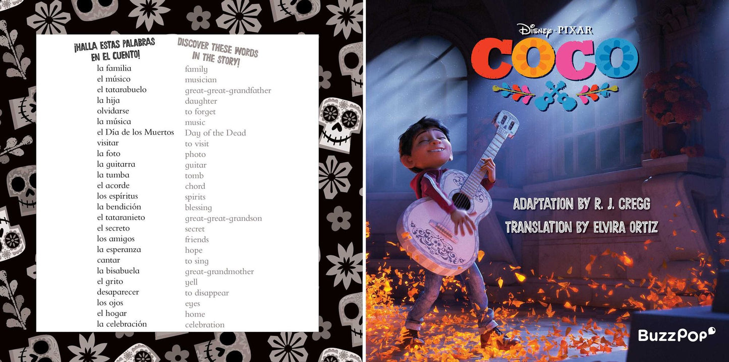 Disney/Pixar Coco: Movie Storybook / Libro basado en la pelï¿½cula (English-Spanish)