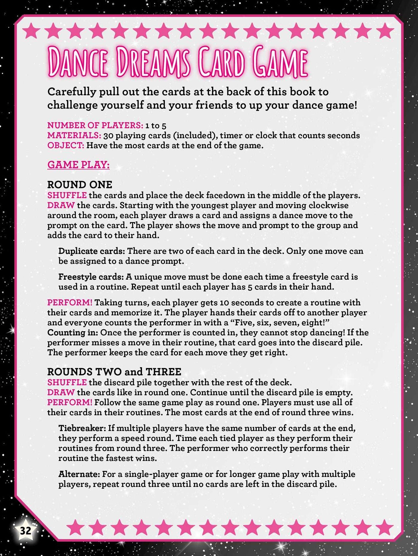 Dance Dreams: Challenges, Puzzles, and Games