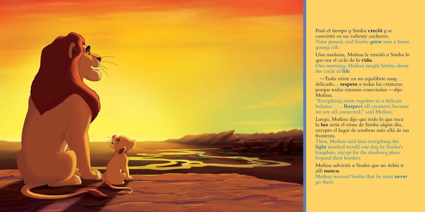 Disney The Lion King: Movie Storybook / Libro basado en la pelÃ¯Â¿Â½cula (English-Spanish)