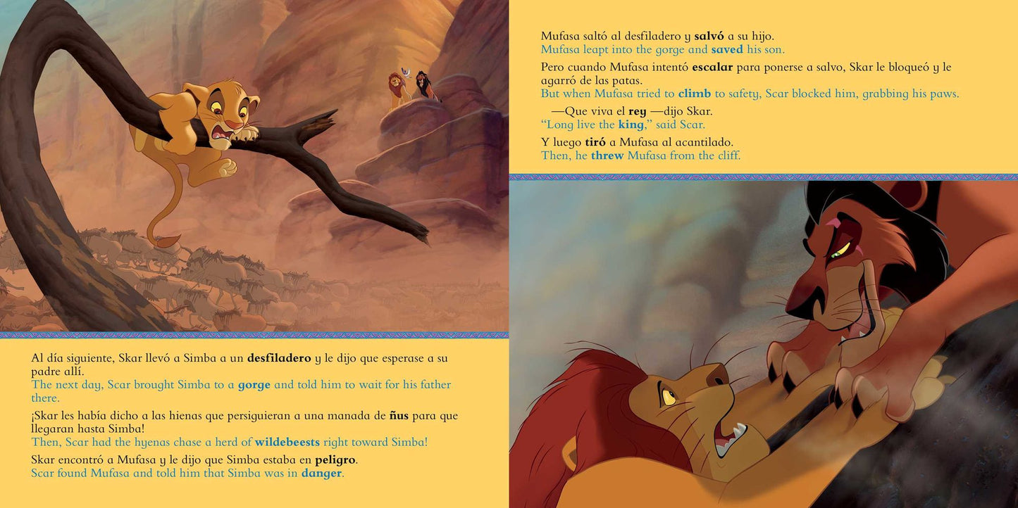 Disney The Lion King: Movie Storybook / Libro basado en la pelÃ¯Â¿Â½cula (English-Spanish)