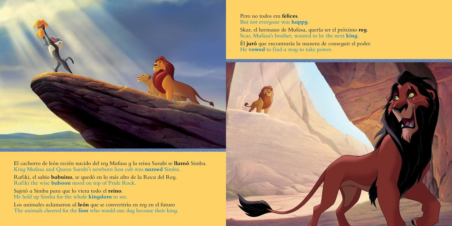 Disney The Lion King: Movie Storybook / Libro basado en la pelÃ¯Â¿Â½cula (English-Spanish)