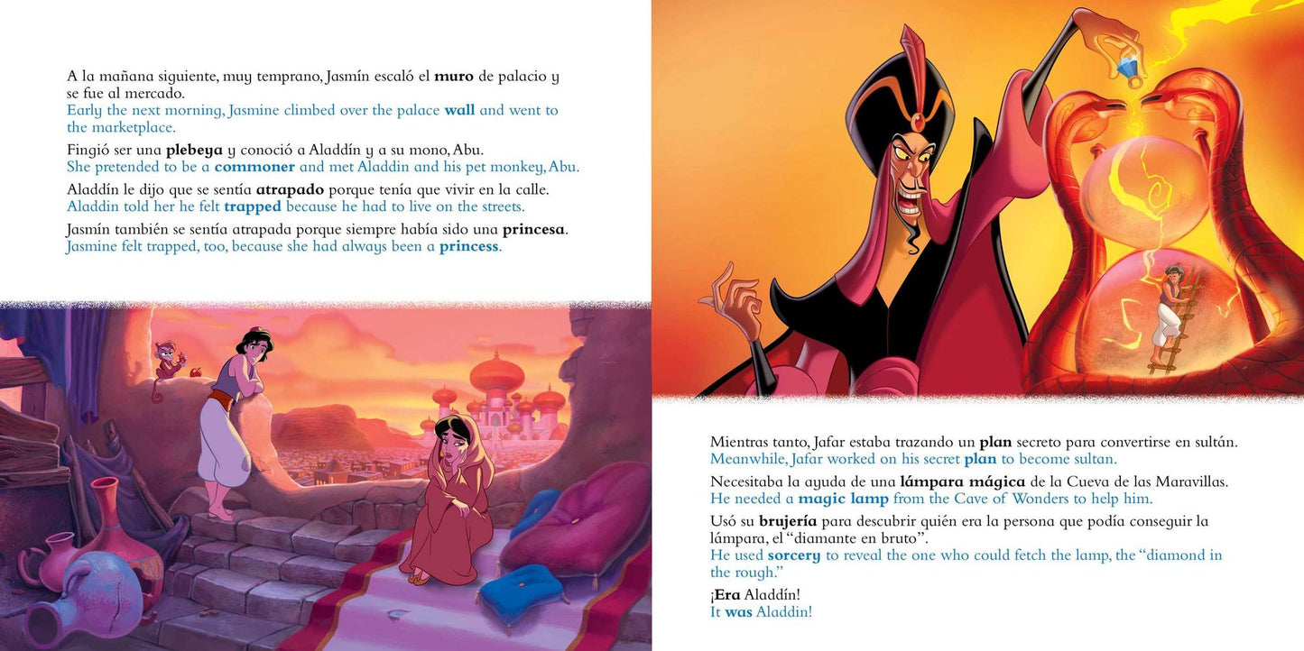 Disney Aladdin: Movie Storybook / Libro basado en la película (English-Spanish)
