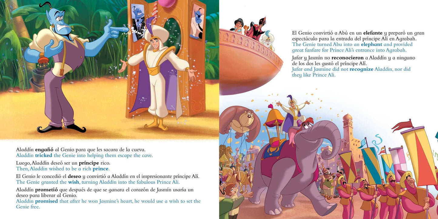 Disney Aladdin: Movie Storybook / Libro basado en la película (English-Spanish)