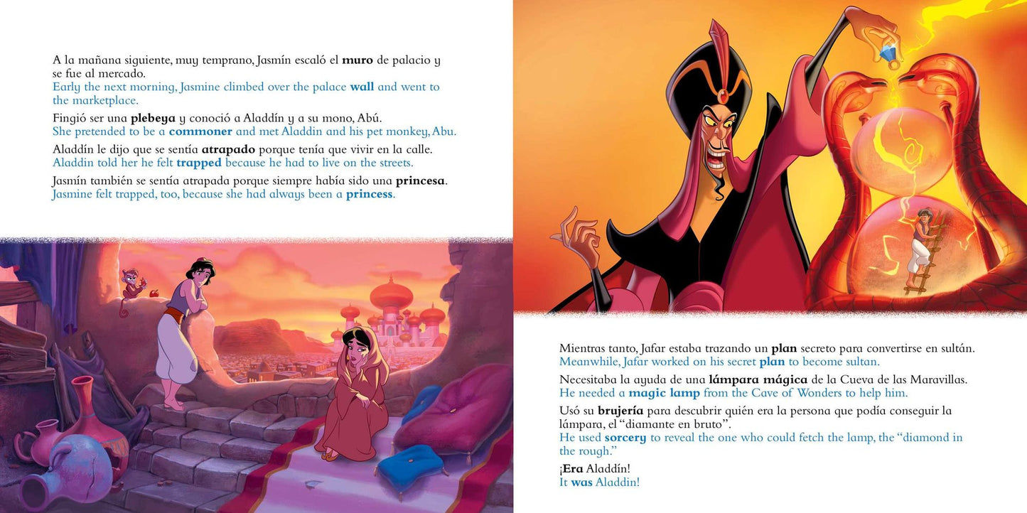 Disney Aladdin: Movie Storybook / Libro basado en la película (English-Spanish)