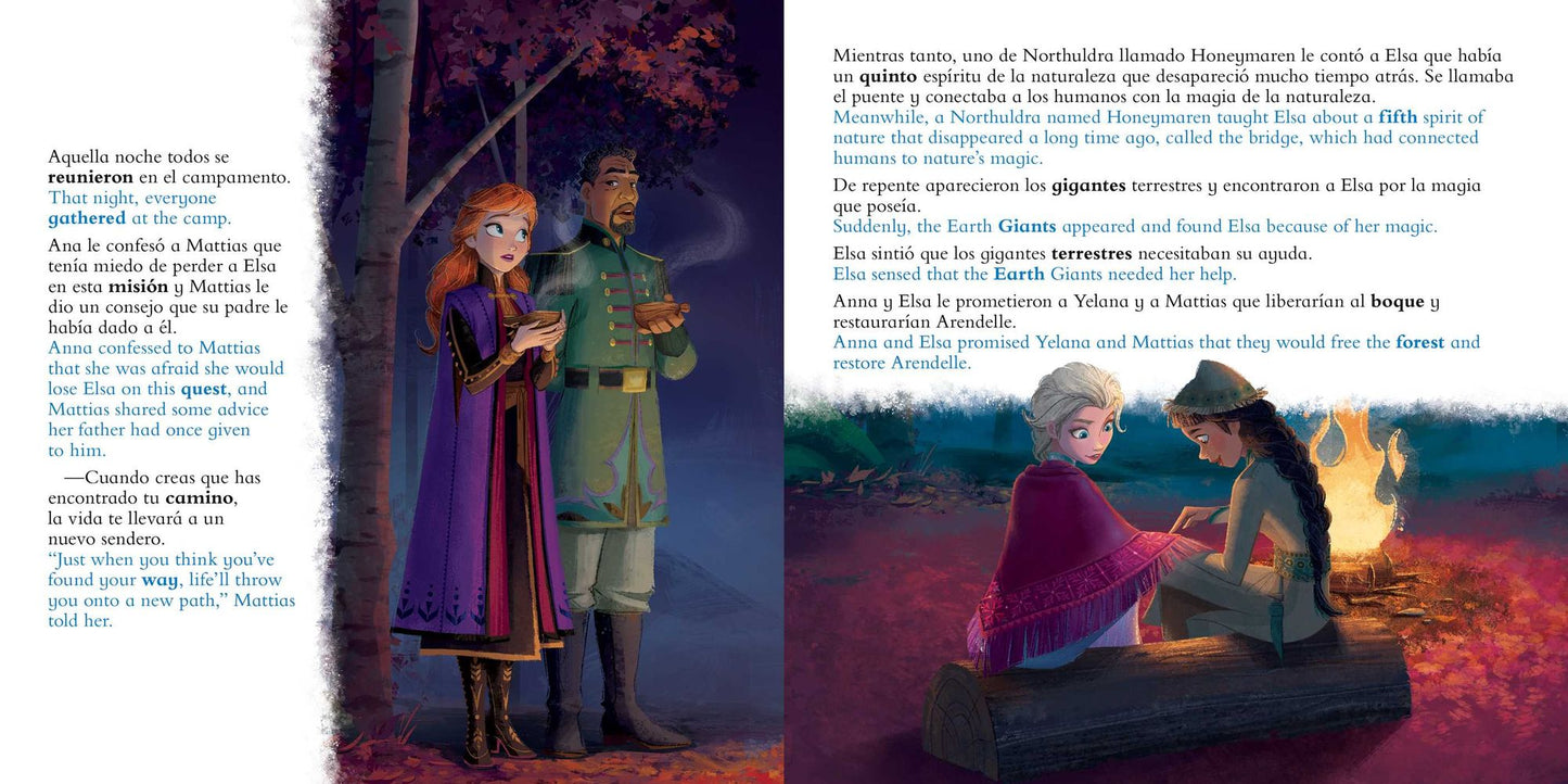 Disney Frozen 2: Movie Storybook / Libro basado en la película (English-Spanish)