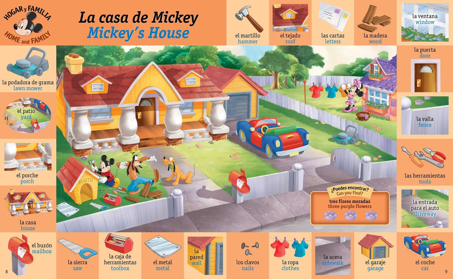 My First 1000 Words / Mis primeras 1000 palabras (English-Spanish) (Disney): A Picture Word Book / Un libro de palabras