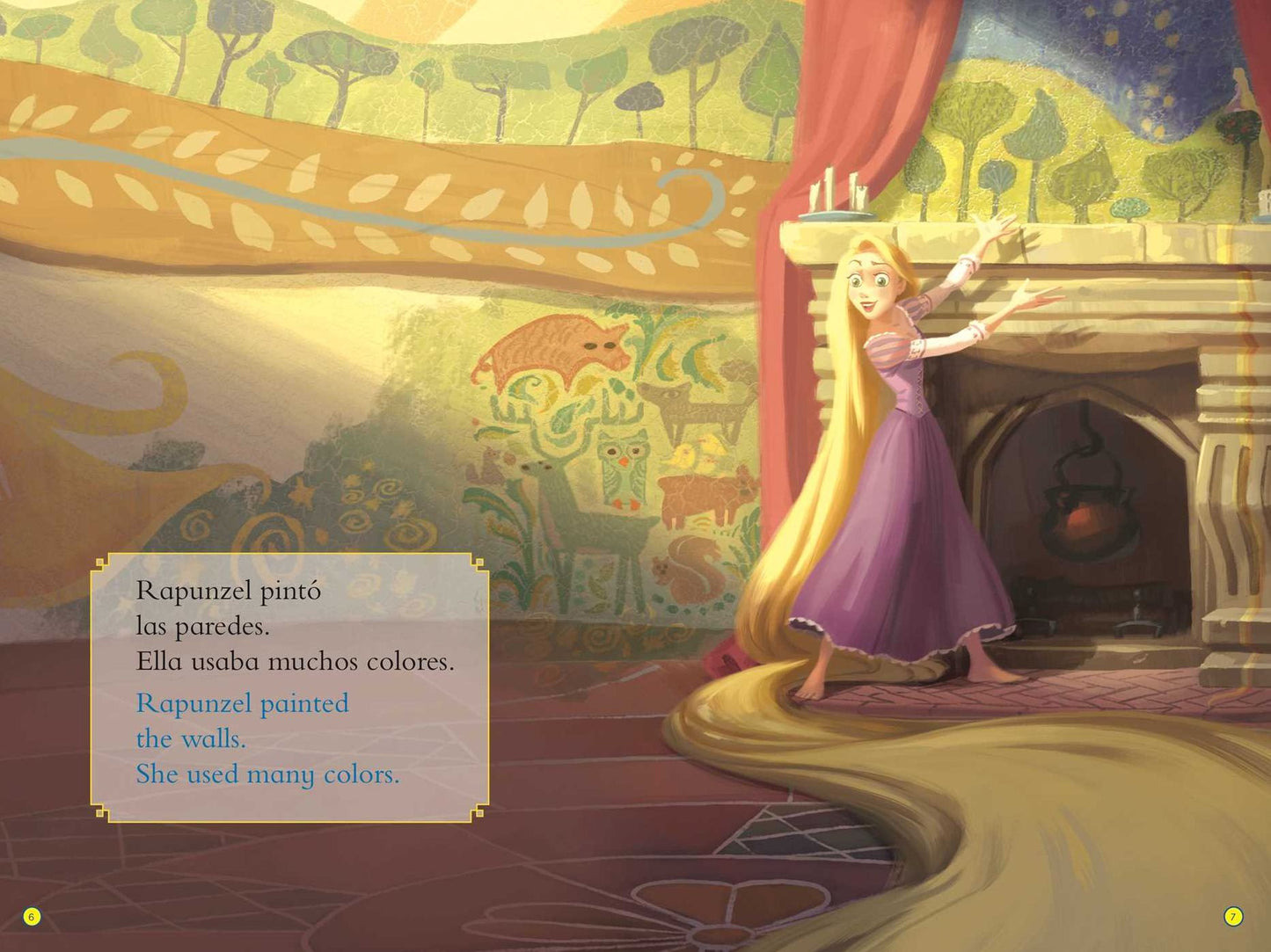 Rapunzel Loves Colors / A Rapunzel le encantan los colores (English-Spanish) (Disney Tangled) (Level Up! Readers)