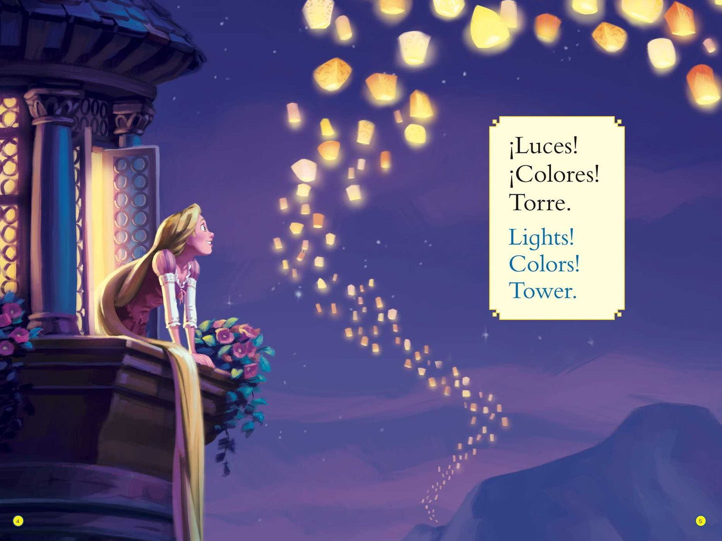 Rapunzel Loves Colors / A Rapunzel le encantan los colores (English-Spanish) (Disney Tangled) (Level Up! Readers)