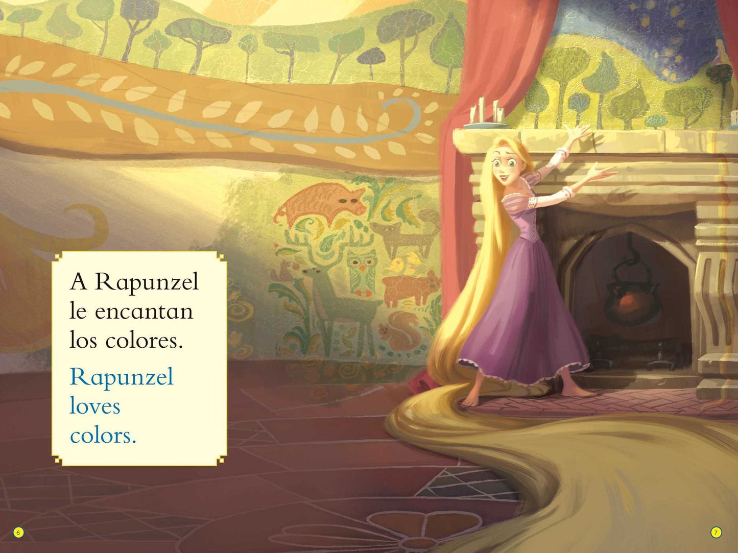 Rapunzel Loves Colors / A Rapunzel le encantan los colores (English-Spanish) (Disney Tangled) (Level Up! Readers)