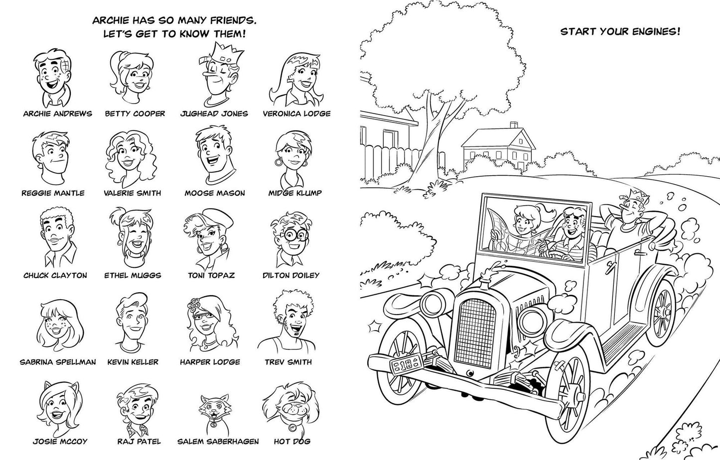 Archie's Riverdale Road Trip: Coloring & Activity Book