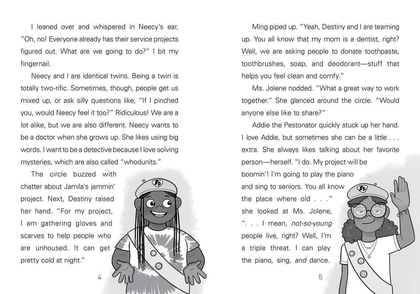 Neecy and Nay Nay and the Glitter Girls (Neecy and Nay Nay #2) (A Little Bee Books Chapter Book Series)