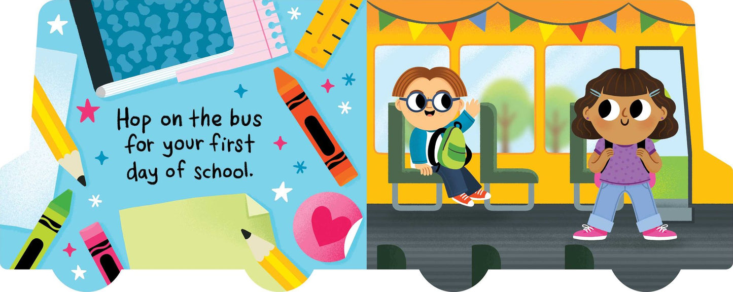 Crayola: Let's Go to School (A Crayola School Bus-Shaped Novelty Board Book for Toddlers)