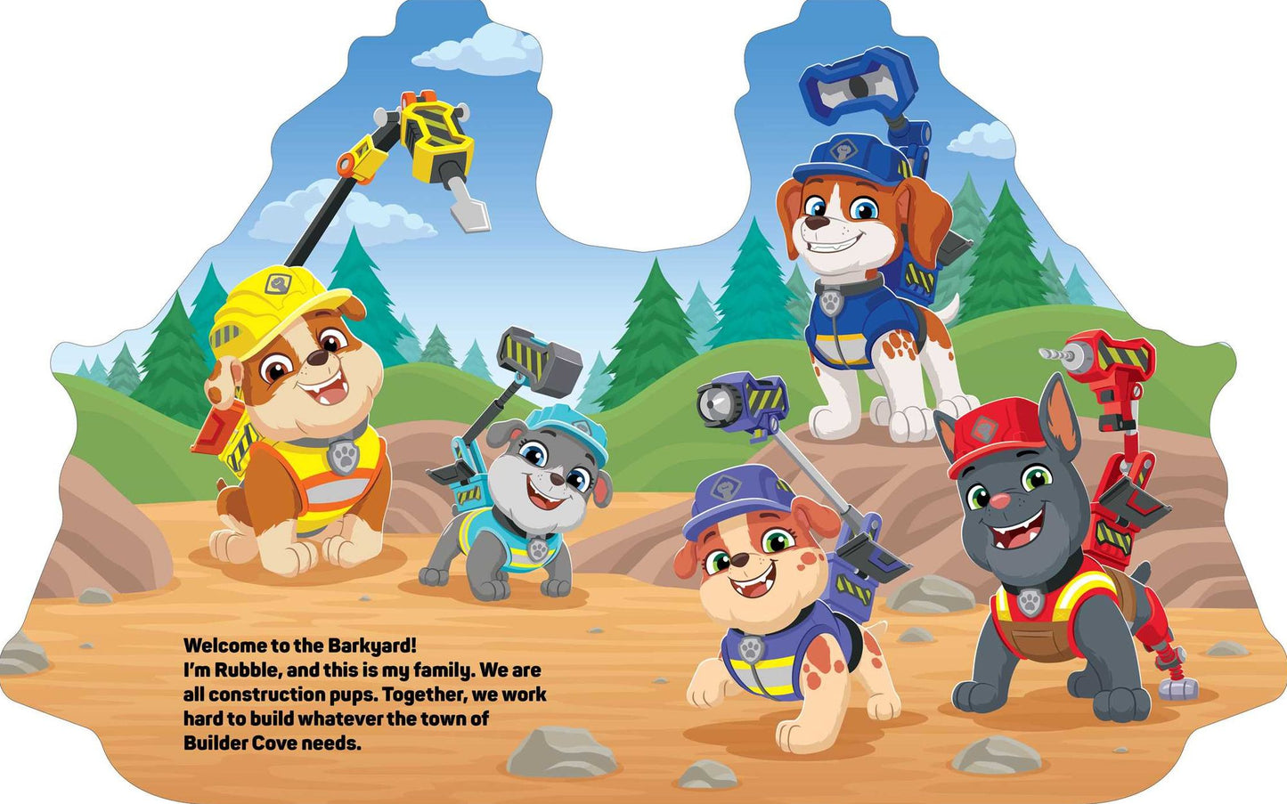 Rubble & Crew: Rubble's Bulldozer Shaped Board Book